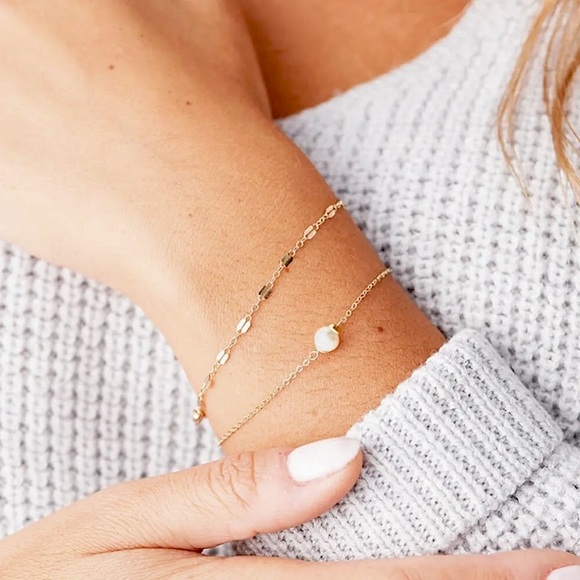 🔵𝟲𝟱%𝗢𝗙𝗙 𝗯𝘂𝗻𝗱𝗹𝗲𝘀 𝟯+🔵 NEW Lip Chain Stainless Steel Bracelet - Picture 12 of 15